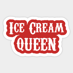 Ice Cream Queen Sticker